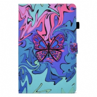 Housse iPad 10.9" (2022) Peinture Papillon