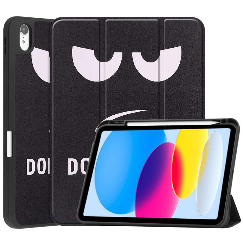 Smart Case iPad 10.9" (2022) Porte-Stylet Don't Touch Me