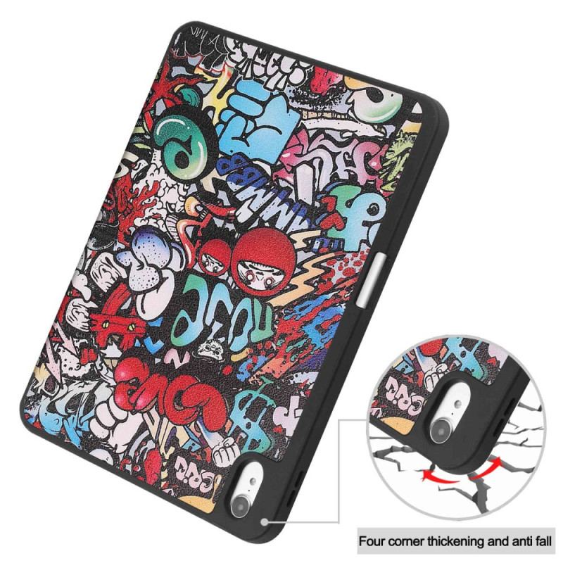 Smart Case iPad 10.9" (2022) Porte-Stylet Graffitis