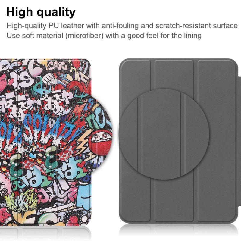 Smart Case iPad 10.9" (2022) Porte-Stylet Graffitis