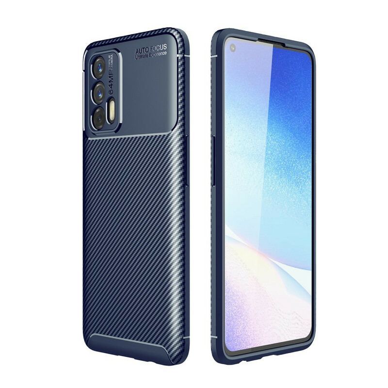 Coque Realme GT 5G Flexible Texture Fibre Carbone