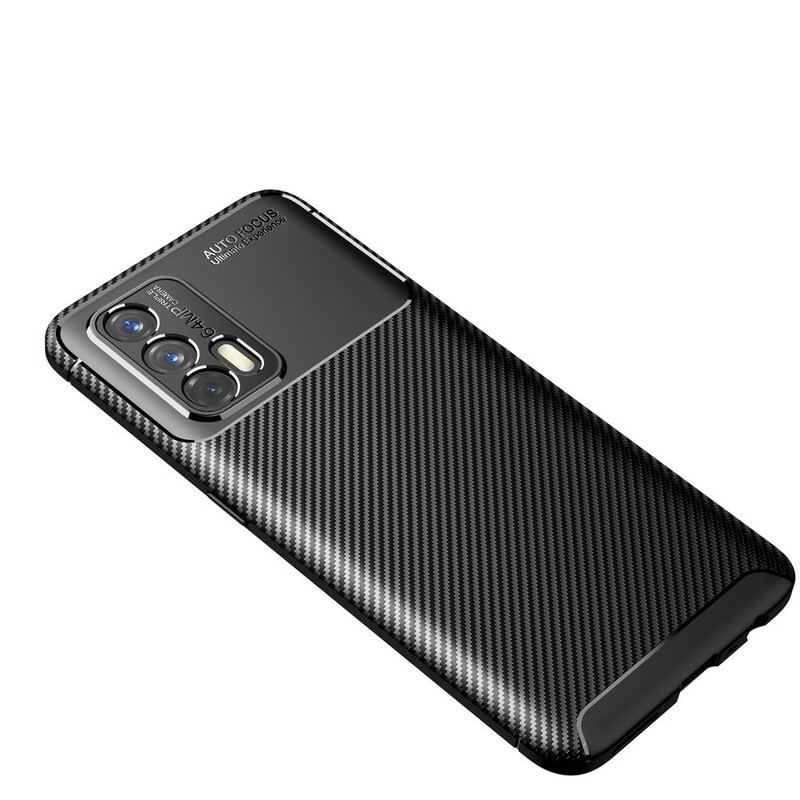 Coque Realme GT 5G Flexible Texture Fibre Carbone