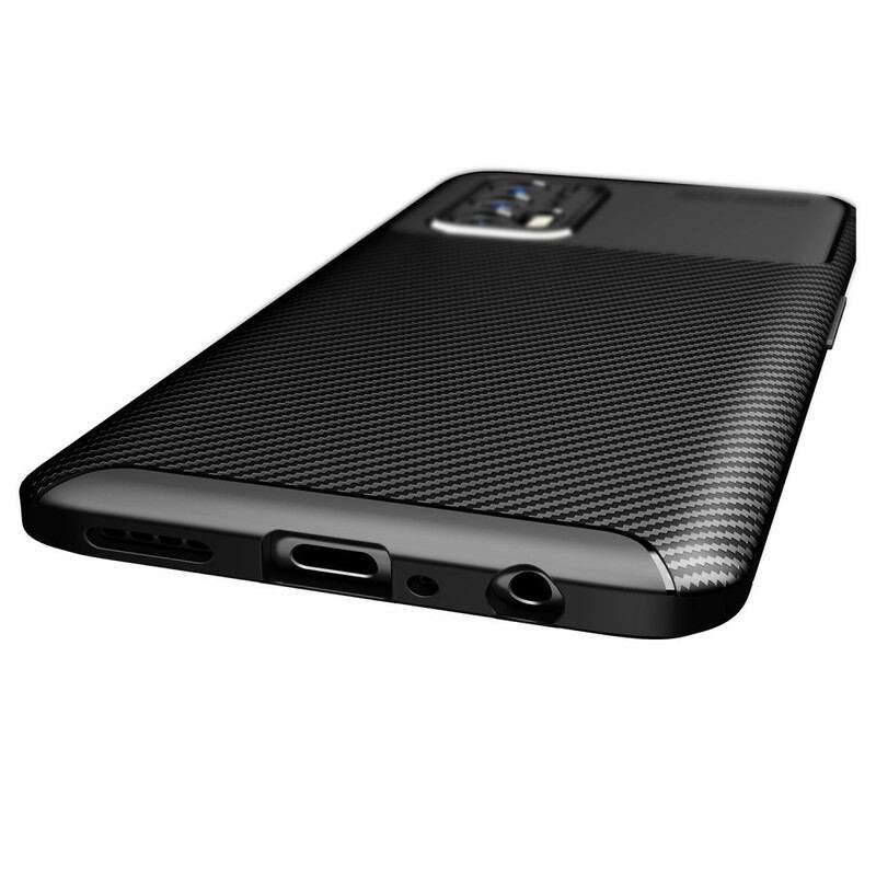 Coque Realme GT 5G Flexible Texture Fibre Carbone