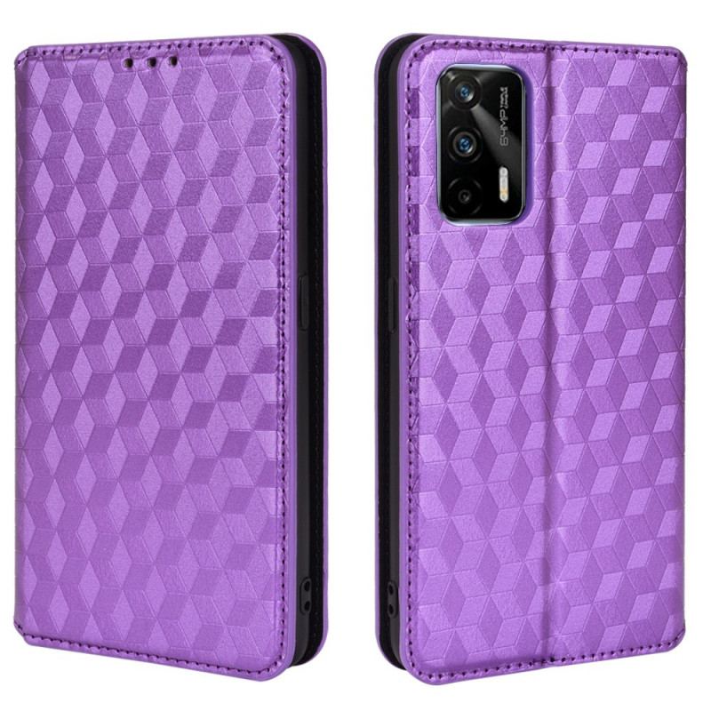 Flip Cover Realme GT 5G Effet Cuir Diamant