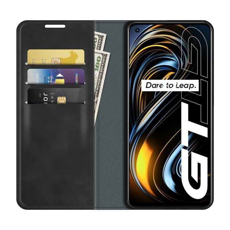 Flip Cover Realme GT 5G Style Cuir Coutures