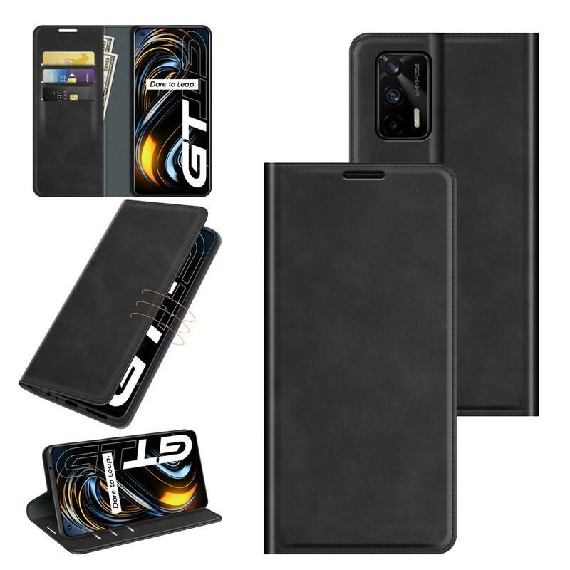 Flip Cover Realme GT 5G Style Cuir Coutures