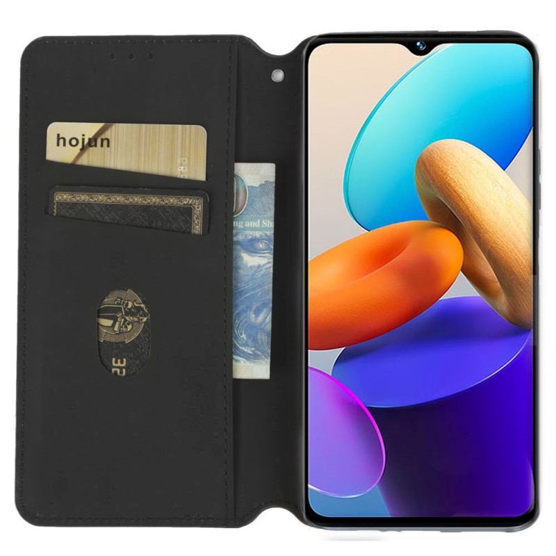 Flip Cover Vivo Y35 / Y22s Texture 3D