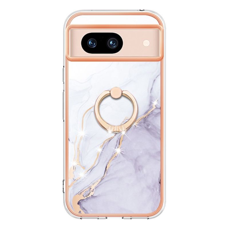 Coque Google Pixel 8A Anneau-Support Style Marbe