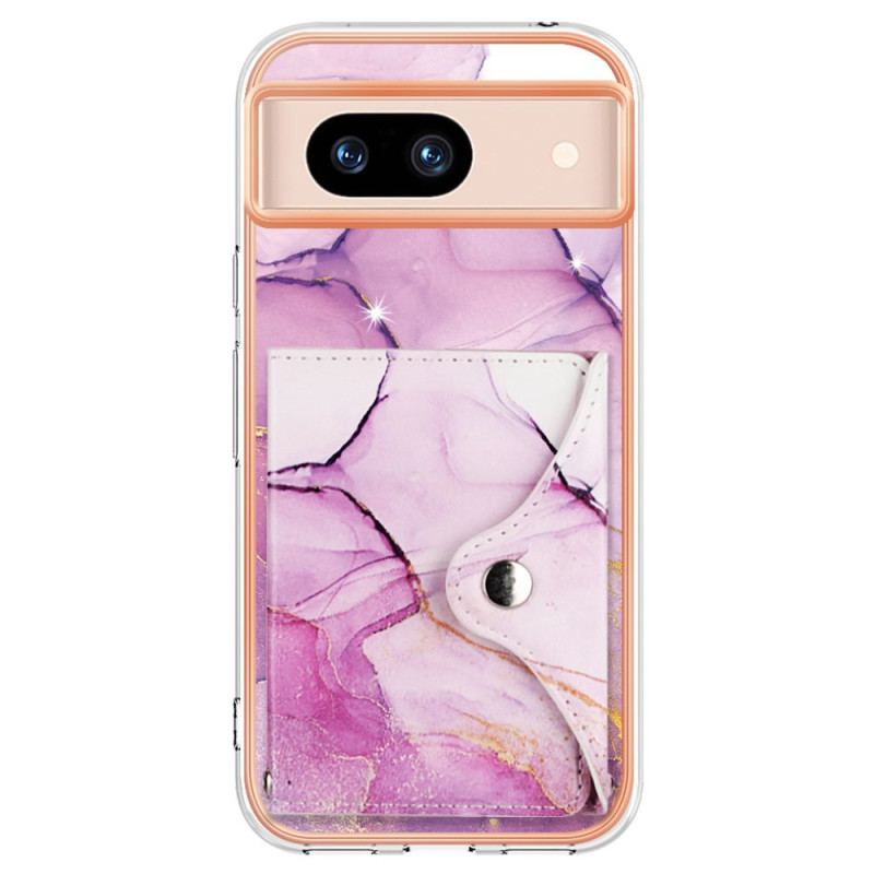 Coque Google Pixel 8A Effet Marbre avec Porte-cartes