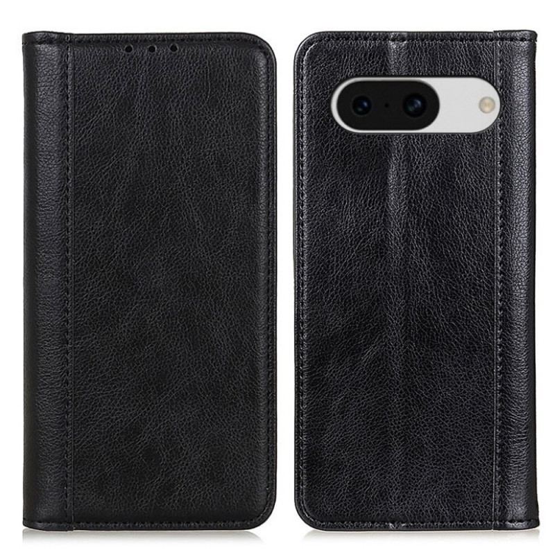 Flip Cover Google Pixel 8A Cuir Fendu Texture Litchi