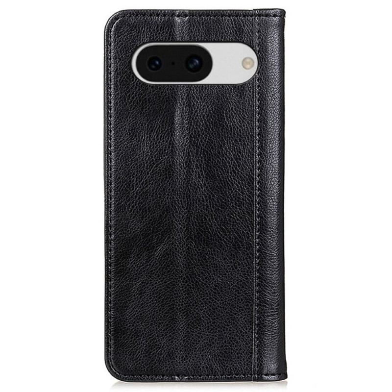 Flip Cover Google Pixel 8A Cuir Fendu Texture Litchi