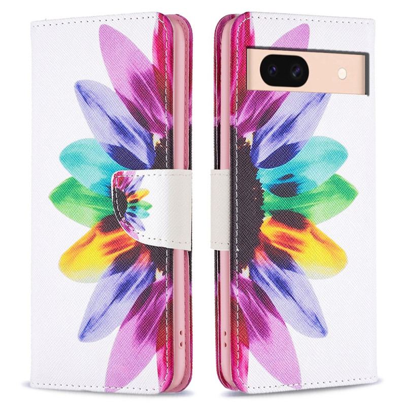 Housse Google Pixel 8A Fleur Aquarelle