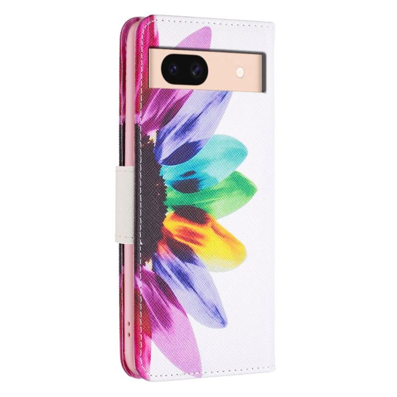 Housse Google Pixel 8A Fleur Aquarelle