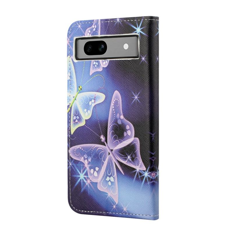 Housse Google Pixel 8A Papillons Scintillants