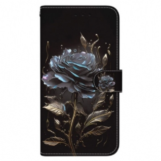 Housse Google Pixel 8a Rose Noire Lanière