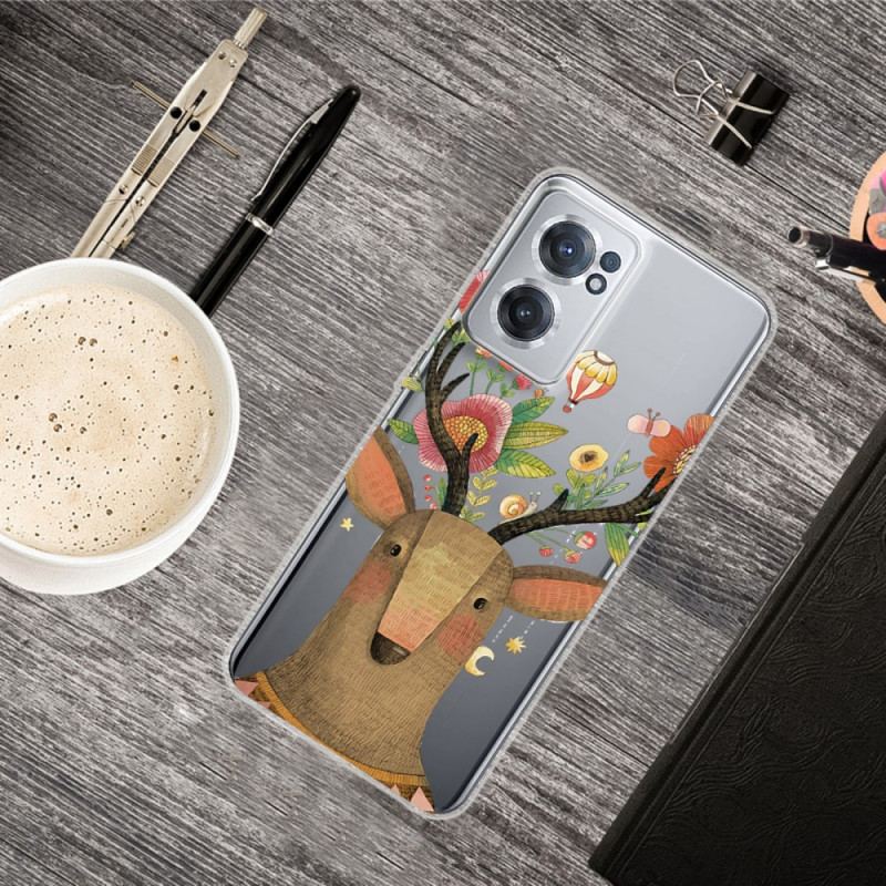 Coque OnePlus Nord CE 2 5G Cerf en Fleurs