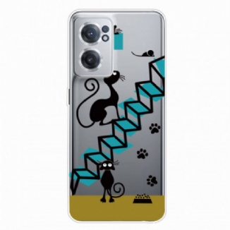 Coque OnePlus Nord CE 2 5G Chat Escaliers