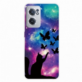 Coque OnePlus Nord CE 2 5G Chat et Papillons