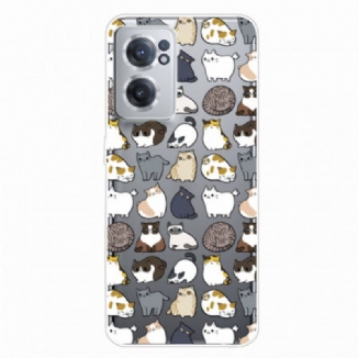 Coque OnePlus Nord CE 2 5G Chats du Monde