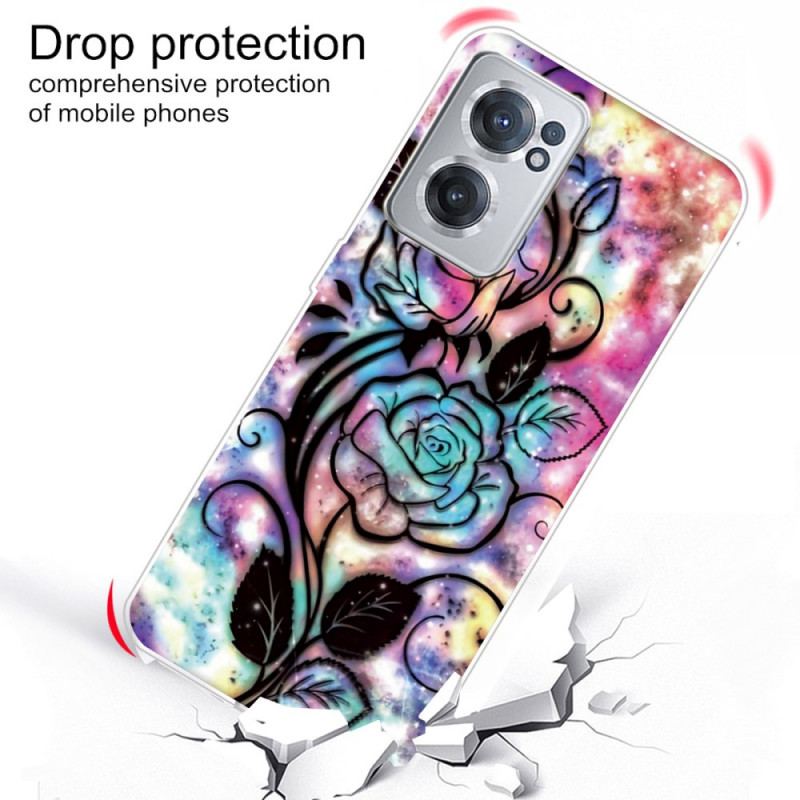 Coque OnePlus Nord CE 2 5G Fleurs Psychédéliques