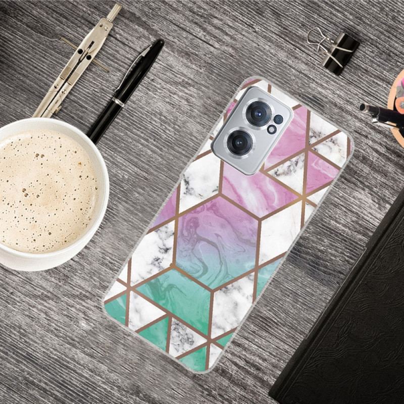 Coque OnePlus Nord CE 2 5G Hexagones et Triangles