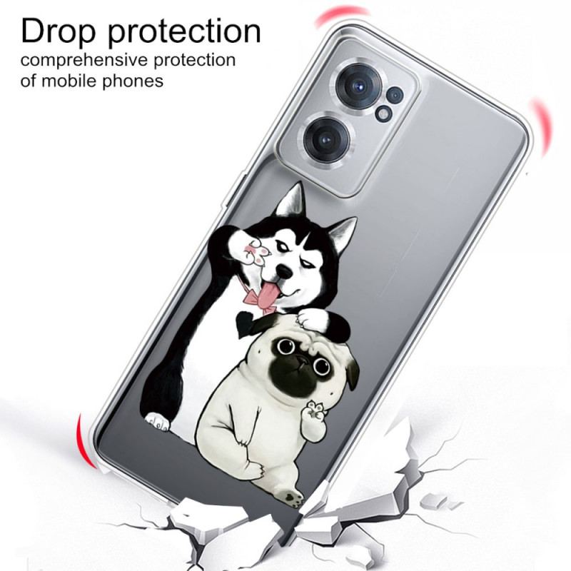 Coque OnePlus Nord CE 2 5G Loup et Pug