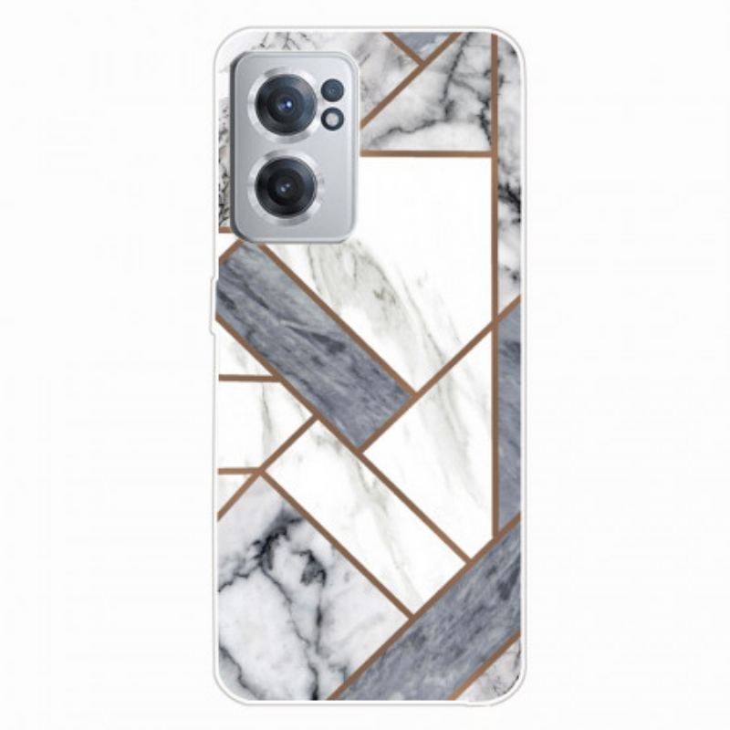 Coque OnePlus Nord CE 2 5G Marbre Blanc et Gris