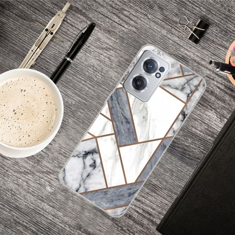 Coque OnePlus Nord CE 2 5G Marbre Blanc et Gris