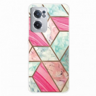 Coque OnePlus Nord CE 2 5G Marbre Rose et Vert