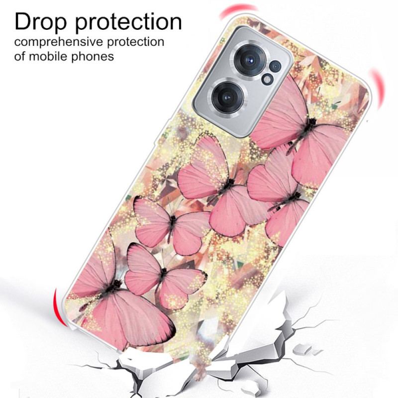 Coque OnePlus Nord CE 2 5G Papillon Roses