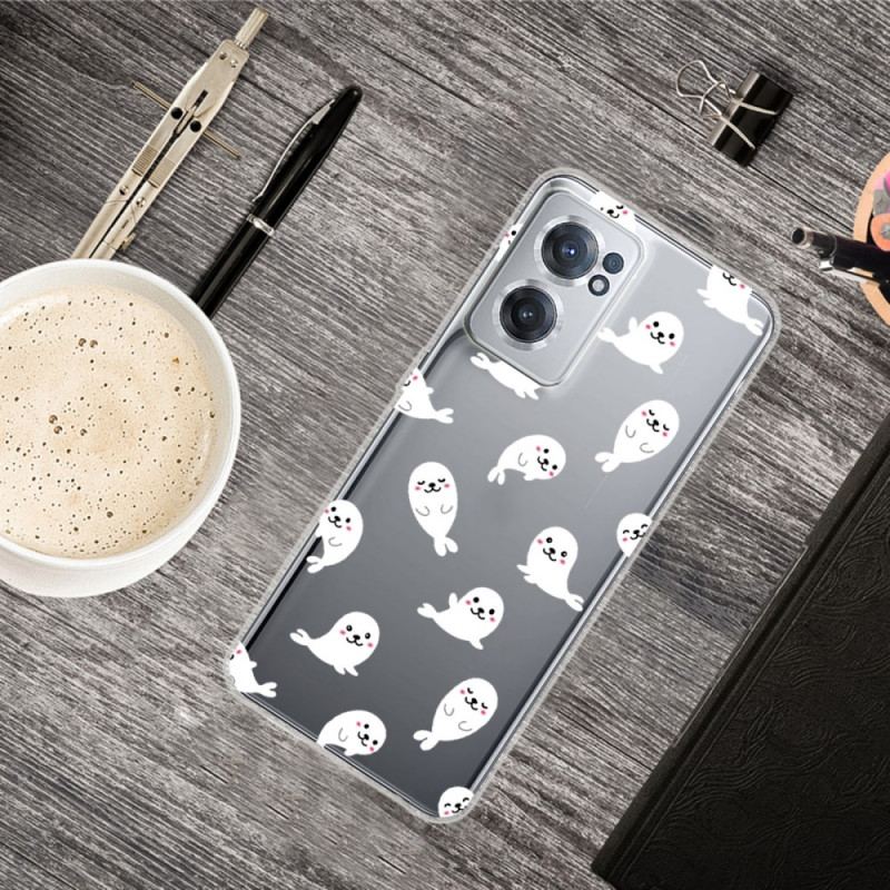 Coque OnePlus Nord CE 2 5G Phoques Blancs