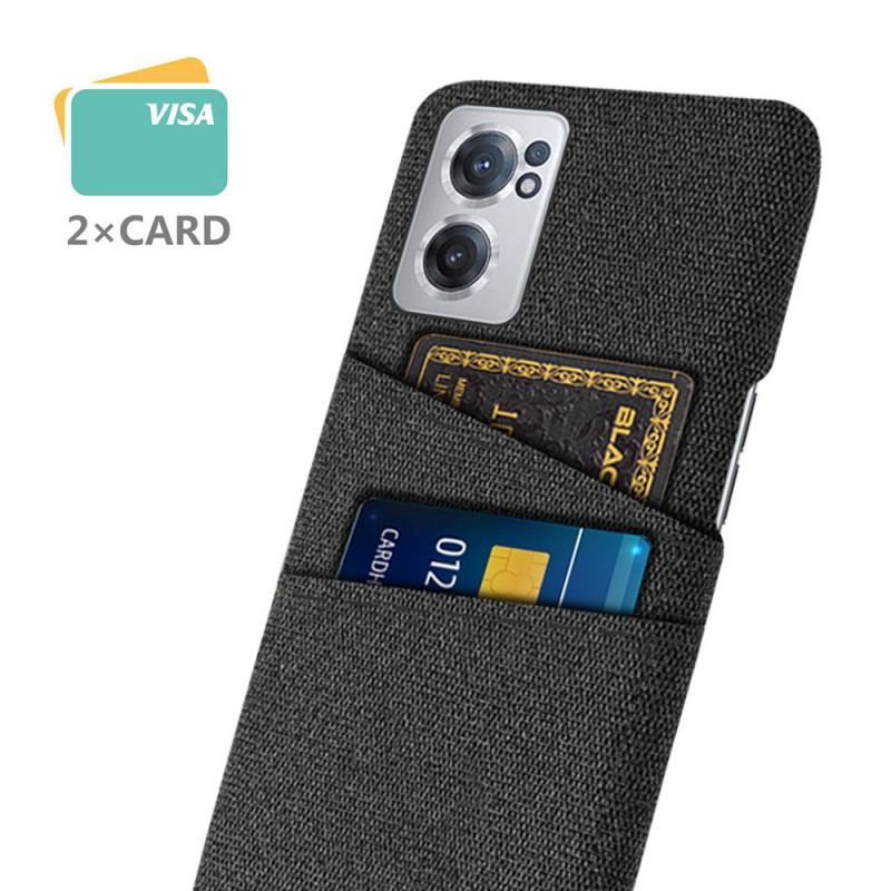 Coque OnePlus Nord CE 2 5G Porte-Cartes Tissé