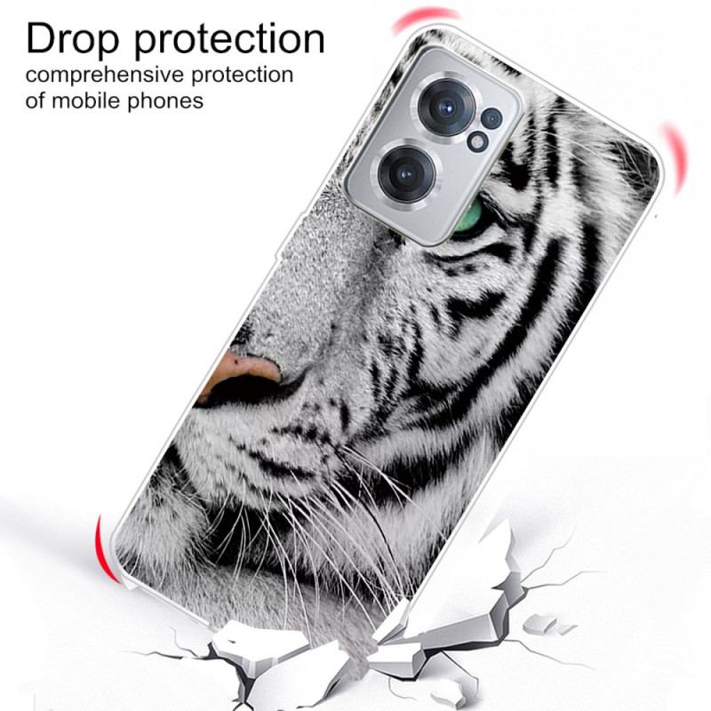 Coque OnePlus Nord CE 2 5G Tigre Blanc