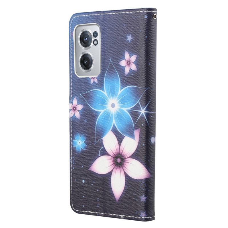 Housse OnePlus Nord CE 2 5G Fleurs Bleue et Rose