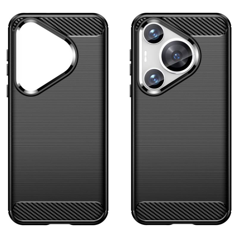 Coque Huawei Pura 70 Pro Fibre Carbone Brossée