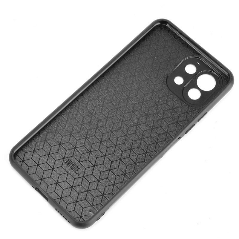 Coque Xiaomi 11 Lite 5G NE/Mi 11 Lite 4G/5G Effet Cuir Couture