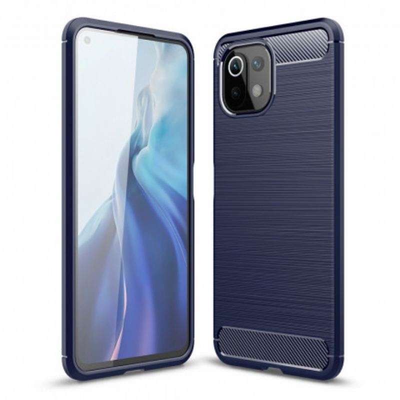 Coque Xiaomi 11 Lite 5G NE/Mi 11 Lite 4G/5G Fibre Carbone Brossée