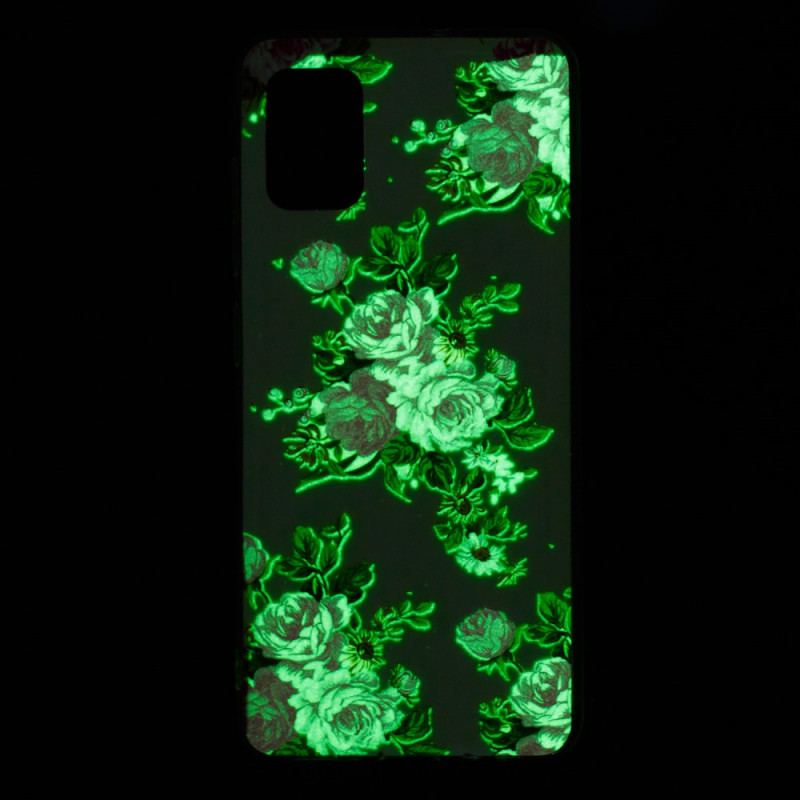 Coque Xiaomi 11 Lite 5G NE/Mi 11 Lite 4G/5G Fleurs Liberty Fluo