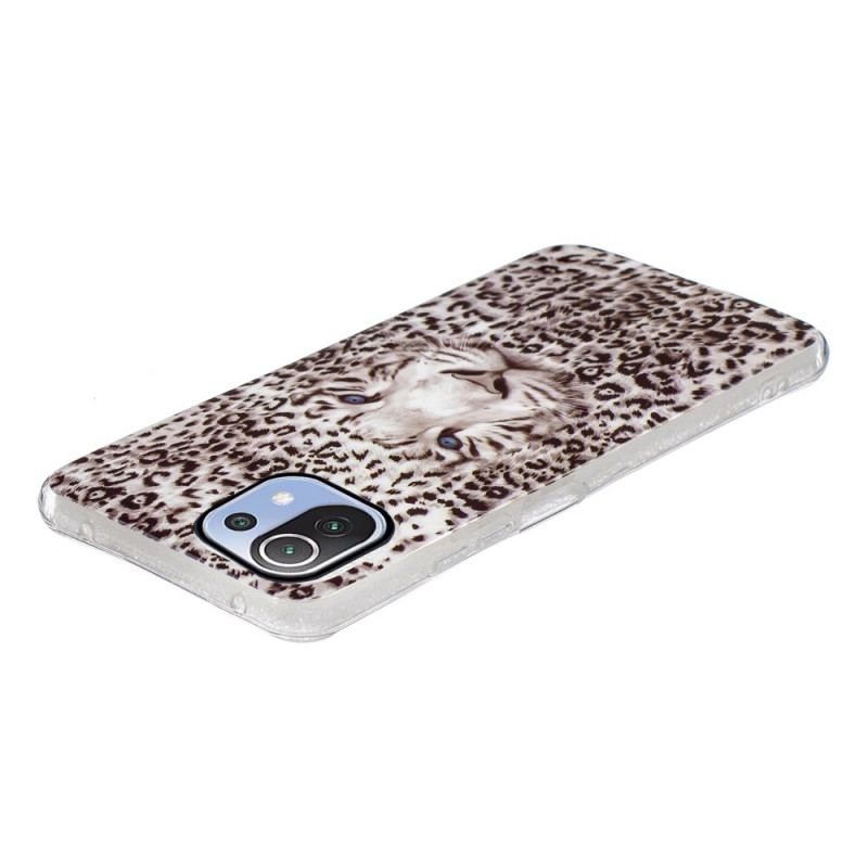 Coque Xiaomi 11 Lite 5G NE/Mi 11 Lite 4G/5G Leopard Fluorescente