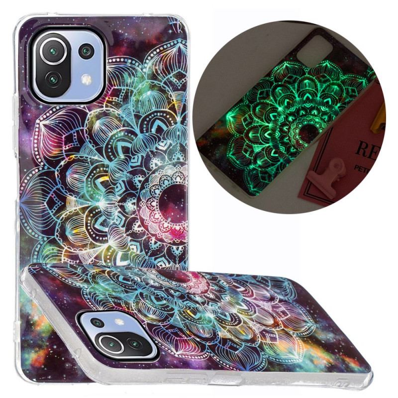 Coque Xiaomi 11 Lite 5G NE/Mi 11 Lite 4G/5G Mandala Coloré Fluorescente