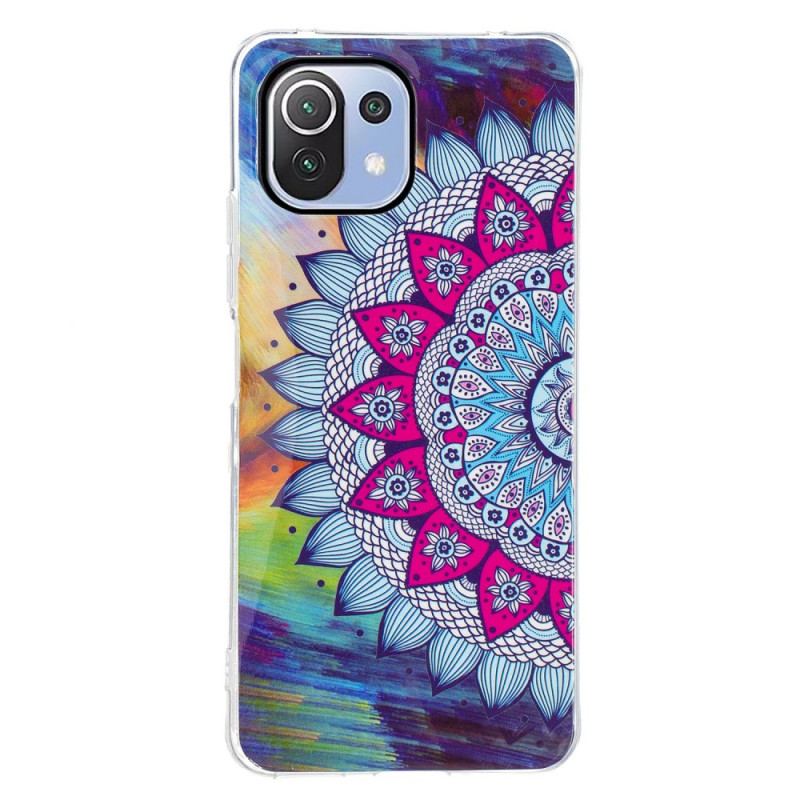 Coque Xiaomi 11 Lite 5G NE/Mi 11 Lite 4G/5G Mandala Coloré Fluorescente