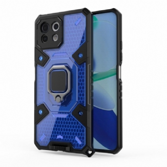 Coque Xiaomi 11 Lite 5G NE/Mi 11 Lite 4G/5G Nid d'Abeille avec Anneau