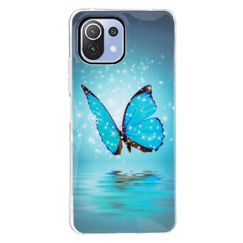 Coque Xiaomi 11 Lite 5G NE/Mi 11 Lite 4G/5G Série Papillons Fluo