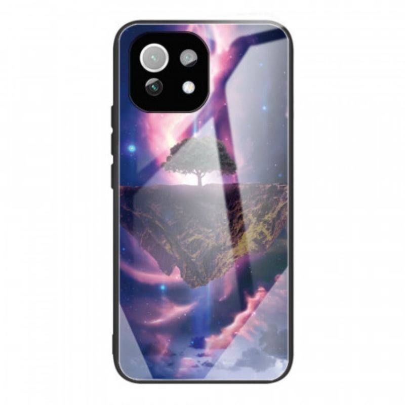 Coque Xiaomi 11 Lite 5G NE/Mi 11 Lite 4G/5G Verre Trempé Arbre du Monde