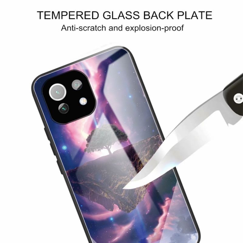 Coque Xiaomi 11 Lite 5G NE/Mi 11 Lite 4G/5G Verre Trempé Arbre du Monde