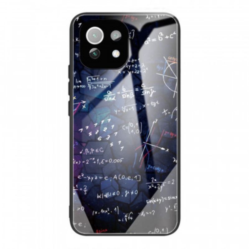 Coque Xiaomi 11 Lite 5G NE/Mi 11 Lite 4G/5G Verre Trempé Calculs Mathématiques