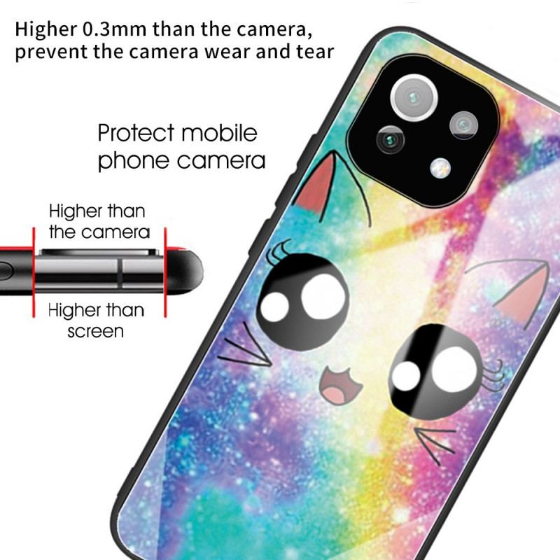 Coque Xiaomi 11 Lite 5G NE/Mi 11 Lite 4G/5G Verre Trempé Cartoon