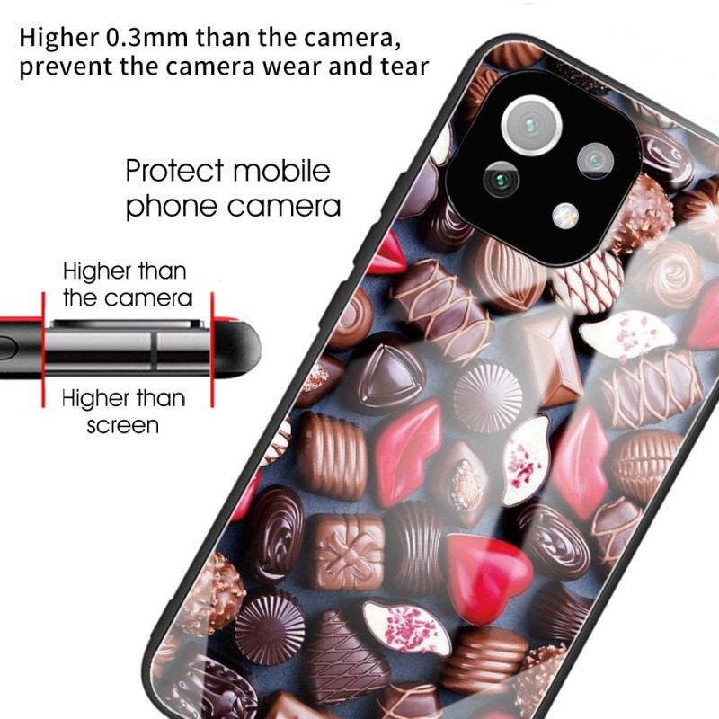 Coque Xiaomi 11 Lite 5G NE/Mi 11 Lite 4G/5G Verre trempé Chocolats