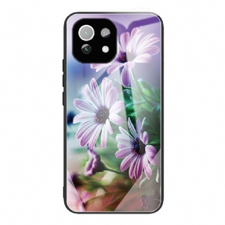 Coque Xiaomi 11 Lite 5G NE/Mi 11 Lite 4G/5G Verre Trempé Fleurs