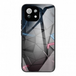 Coque Xiaomi 11 Lite 5G NE/Mi 11 Lite 4G/5G Verre Trempé Géométrie